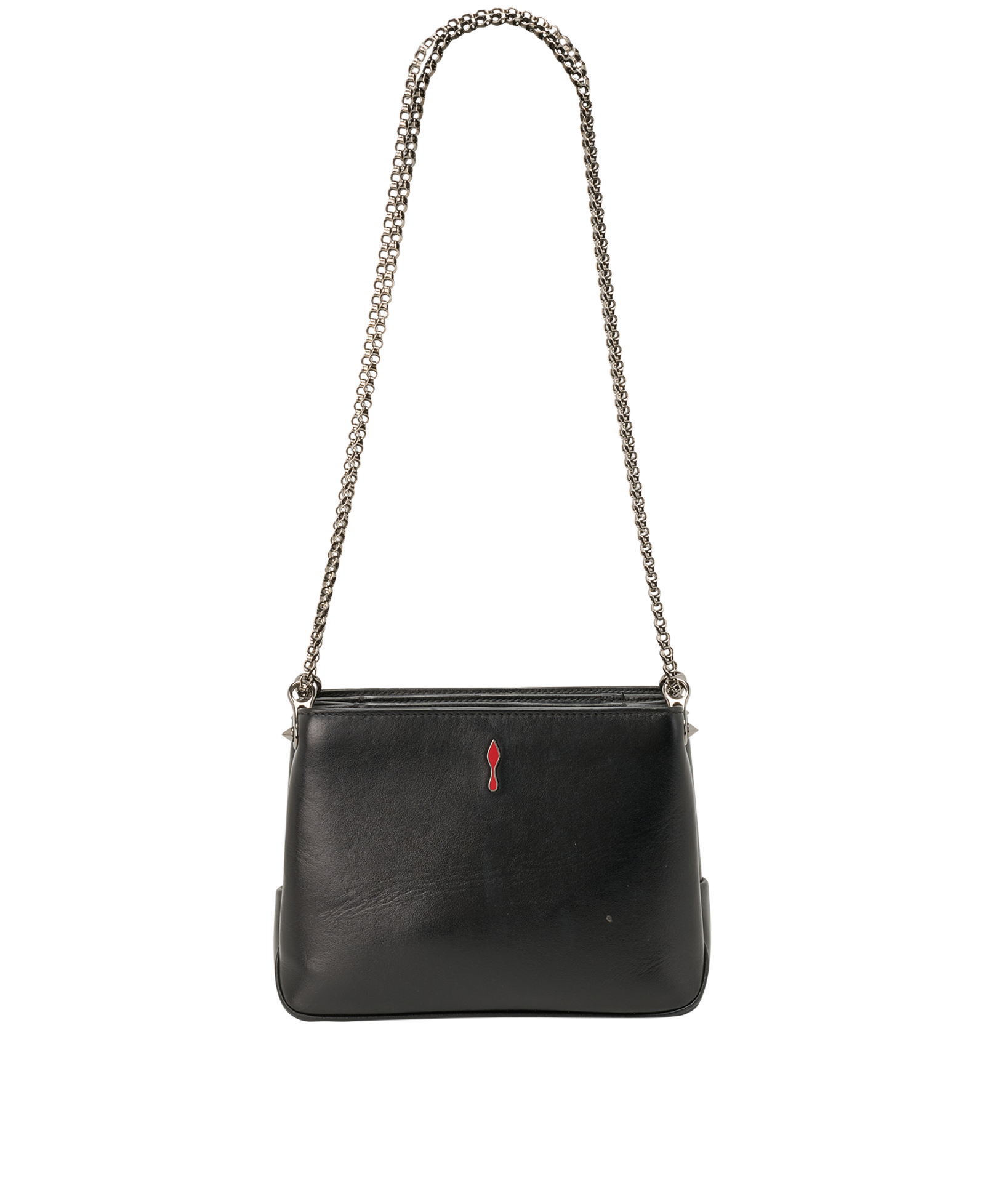 Spike Shoulder Bag, &pound;450, Handbags, Black, Leather, Back view